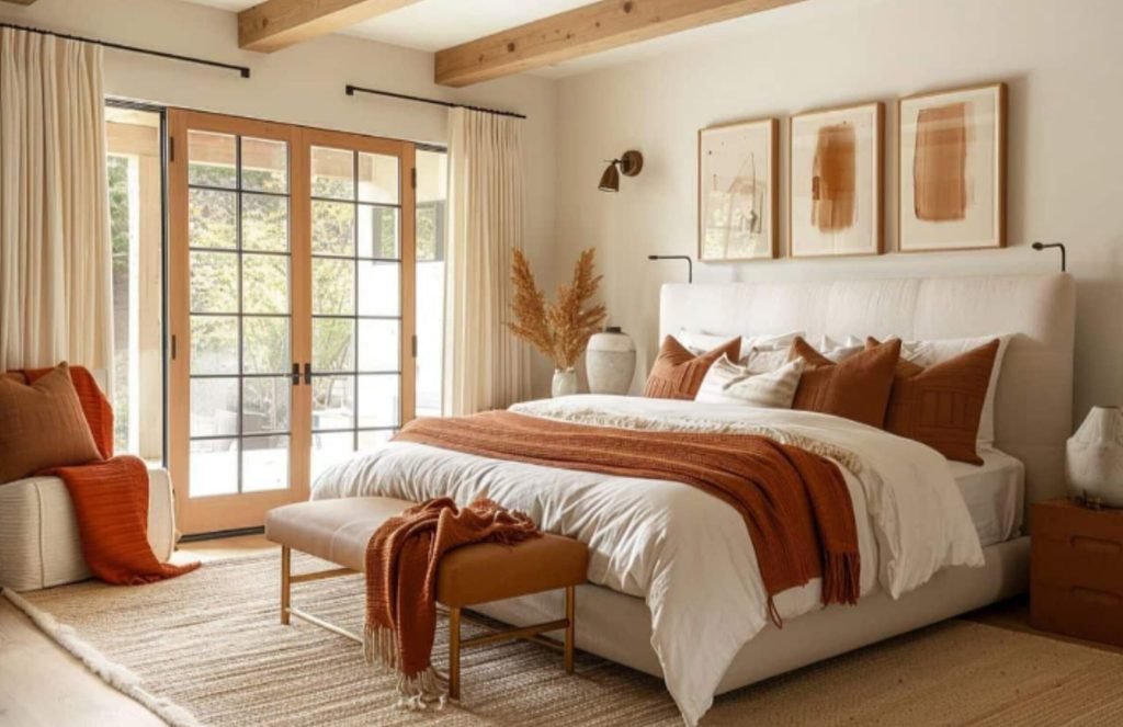 Modern Earth tone Bedroom