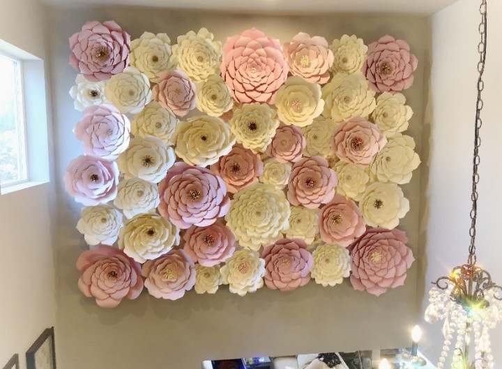 DIY Paper Flower Wall