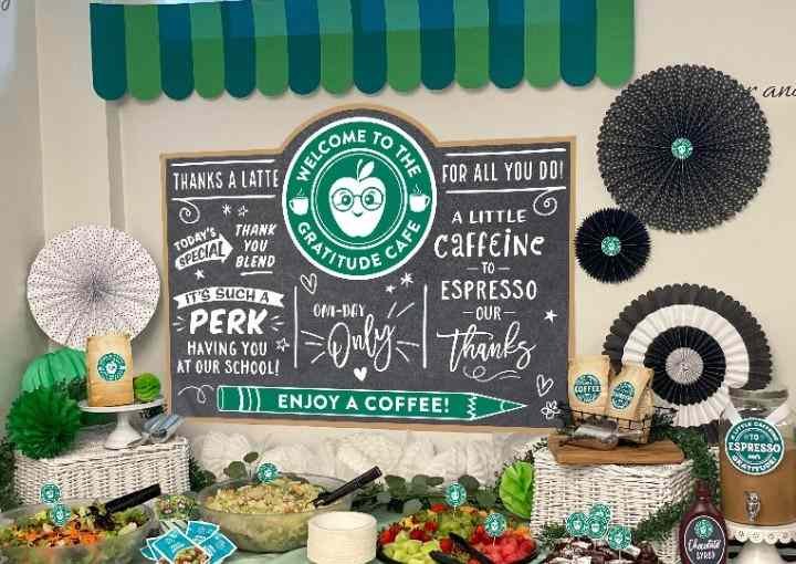Coffee Bar Teacher Appreciation Station