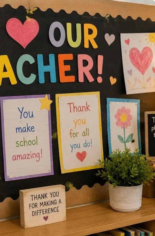 Handmade Thank you Wall