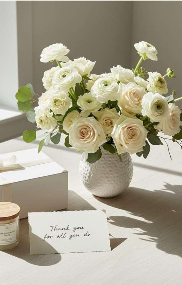 Fresh Greenery & White Theme