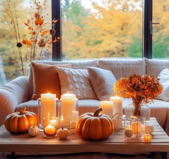 Warm Candle Corner Styling