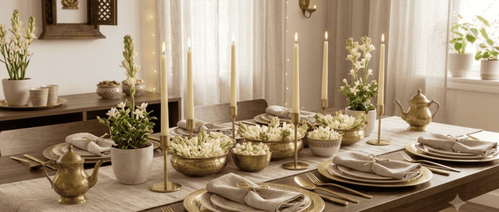 Modern Dining Table Scape for Festive Family Feasts 