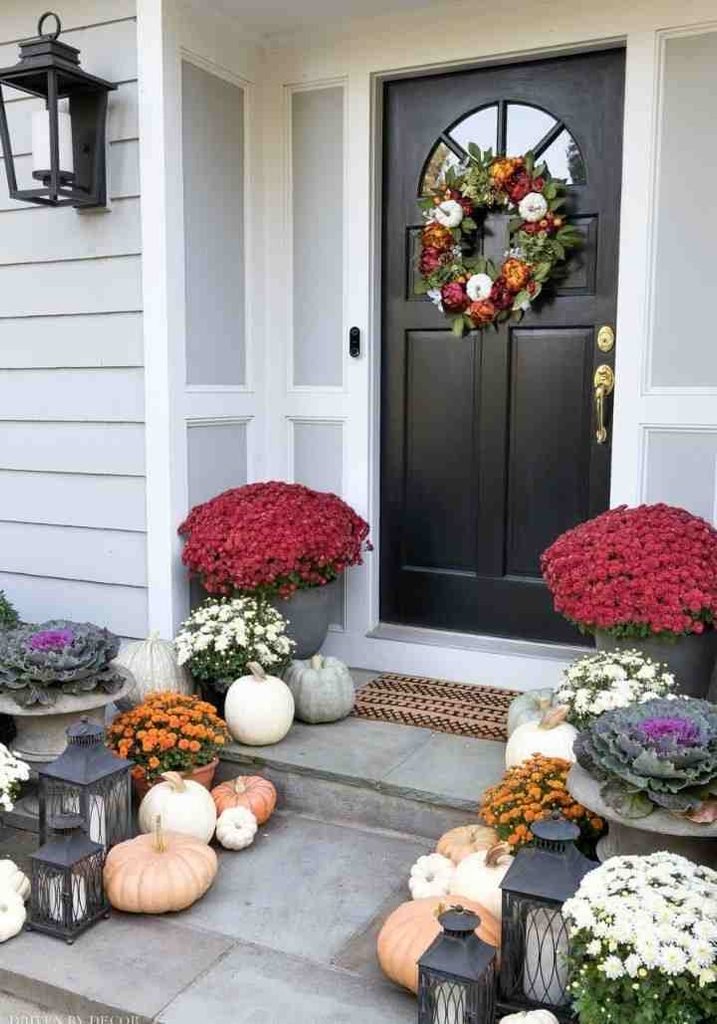 Fall Planters for the Front Door