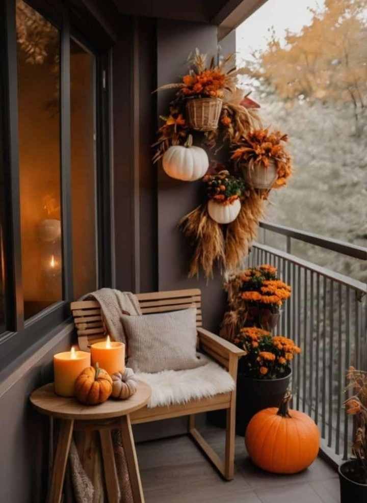 Apartment Entryway Fall Decor