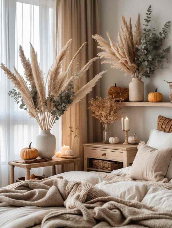 Add Dried Pampas Grass For a Aesthetic