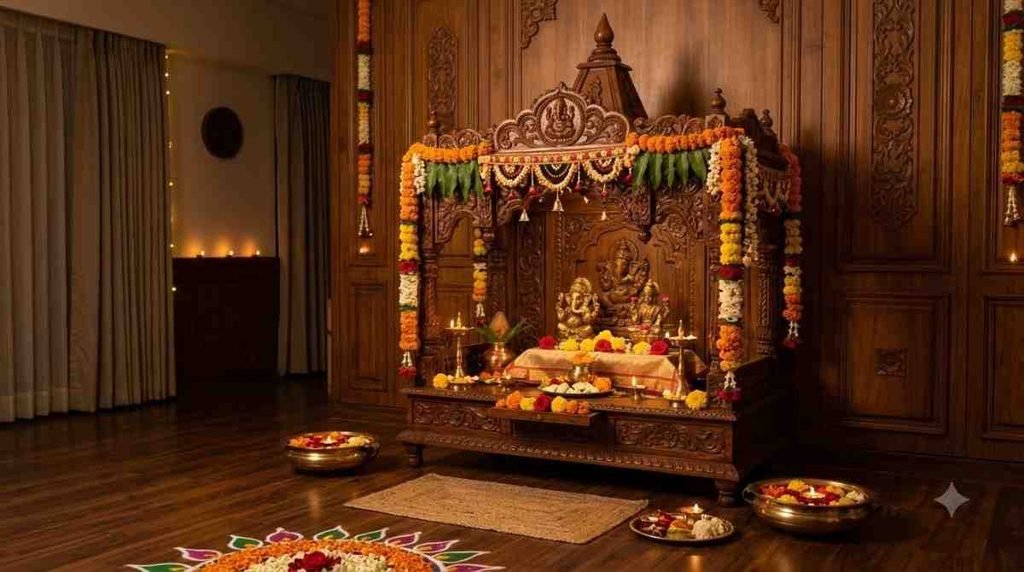 Wooden Temple - Style Mandap