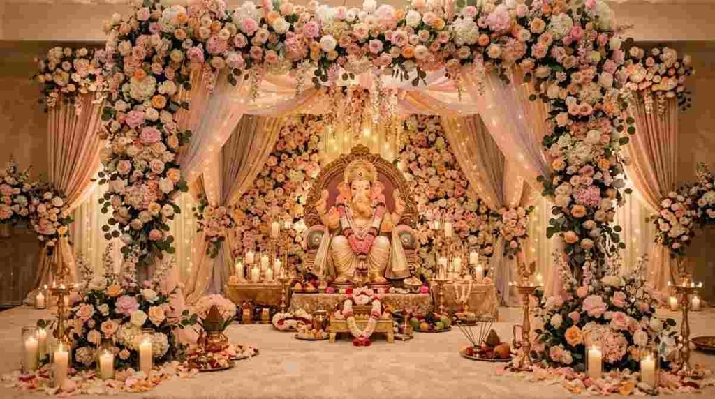 Pastel Floral Mandap