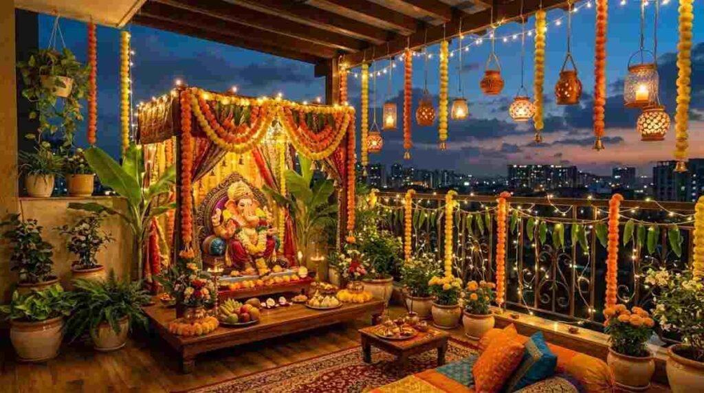Balcony Ganpati Mandap