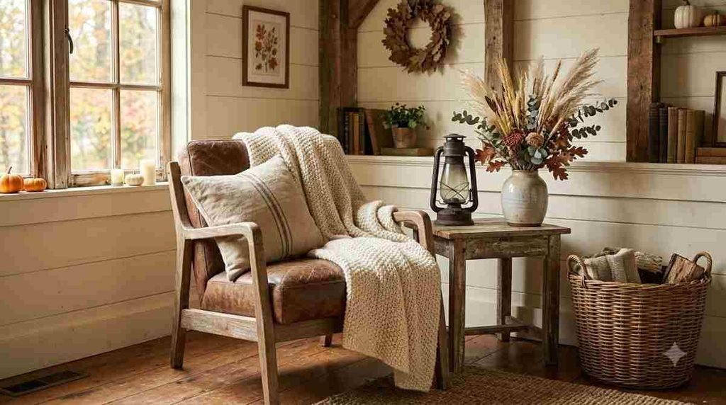 Rustic Farmhouse Cozy Corner