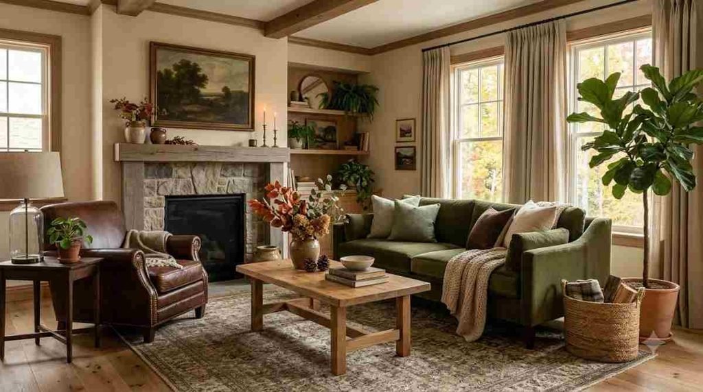 Earthy Green + Brown Combination