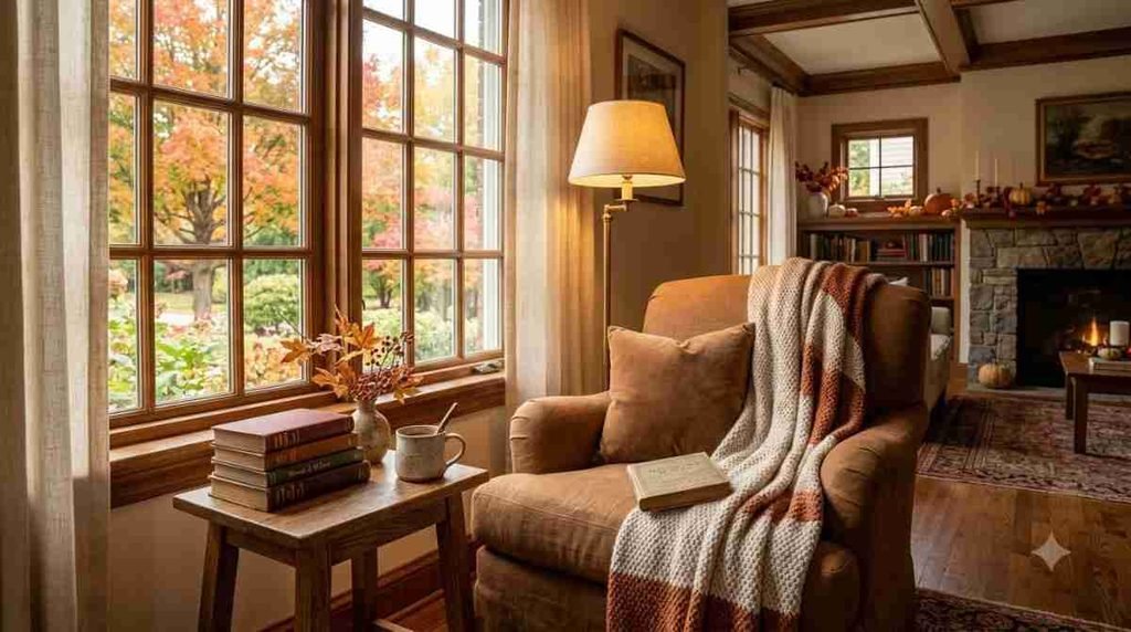 Cozy Reading Nook for Fall