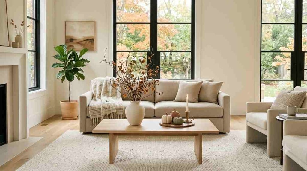 Minimalist Fall Living Room