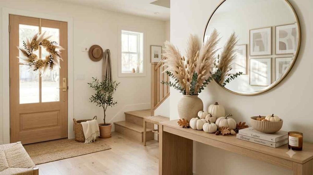 Neutral Pumpkin Entryway