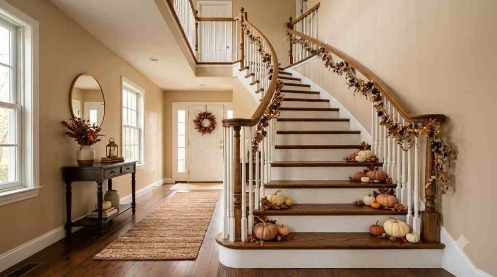 Mini Pumpkin Stair Entry