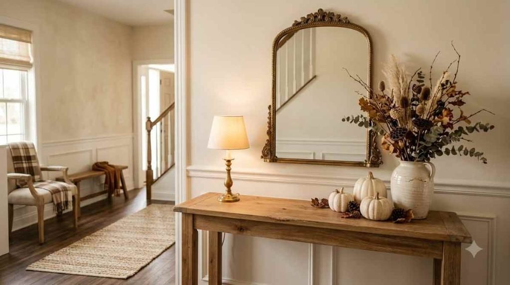 Elegant Gold Accent Entryway