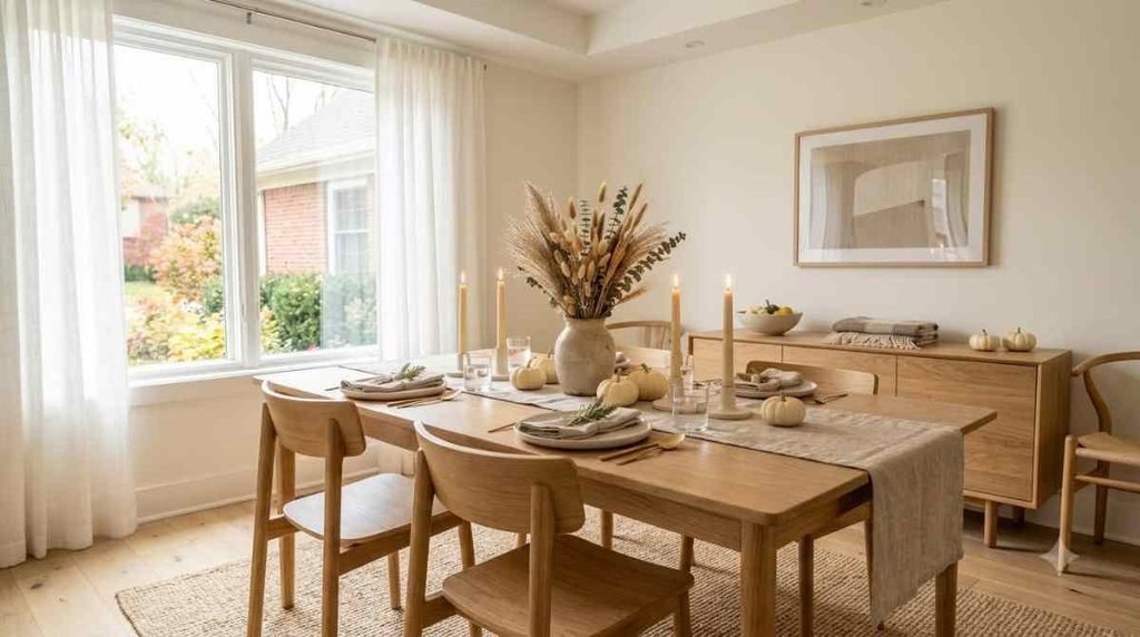 Create a Simple Scandinavian -Inspired Fall Dining Room