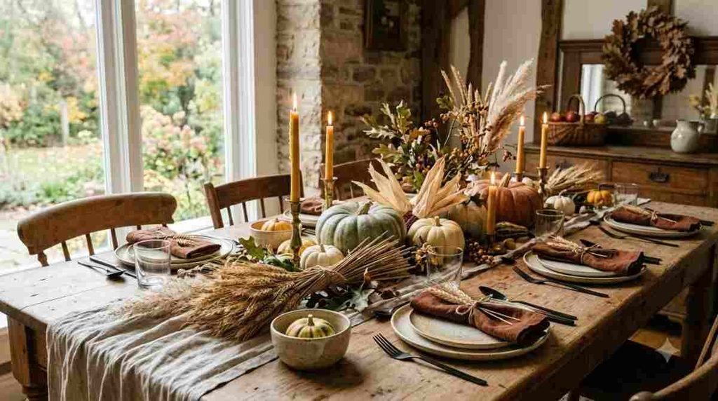 Create a Rustic Autumn Harvest Table