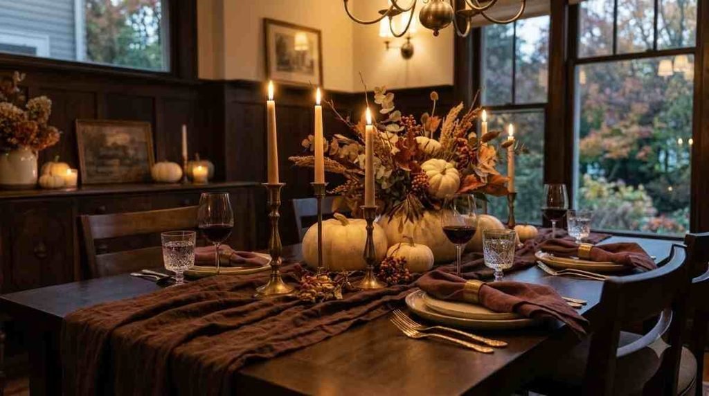 Create a Moody Fall Dining Atmosphere