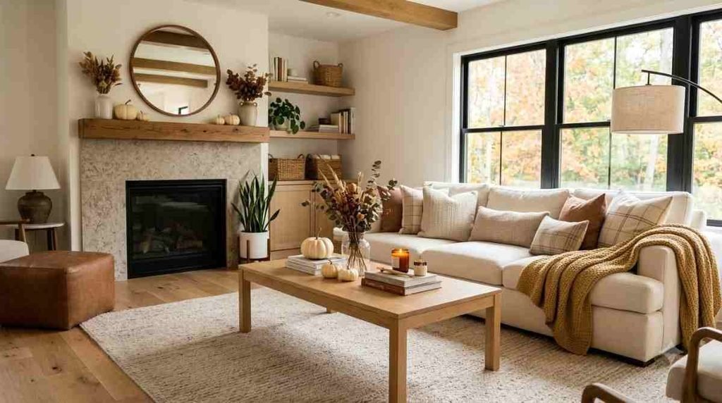 Layer a Soft Autumn Rug