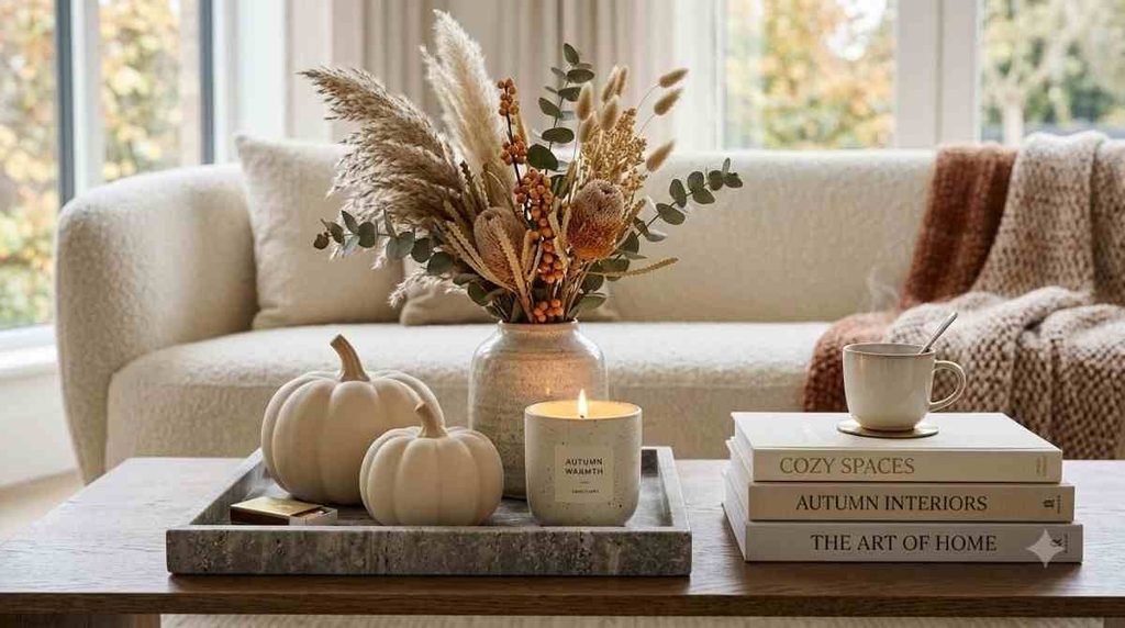 Style a Cozy Fall Coffee Table