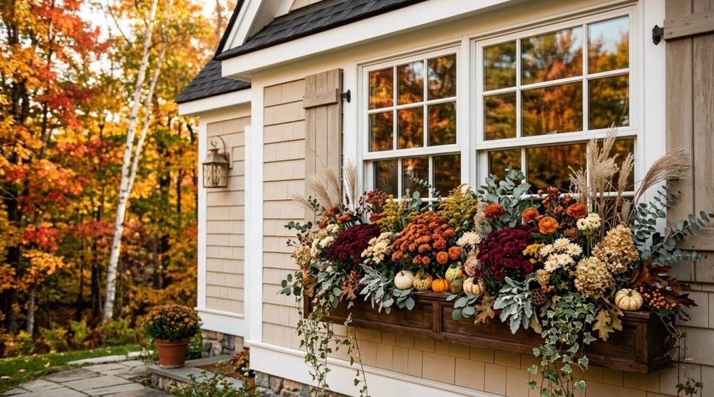 Colorful Autumn Window Box