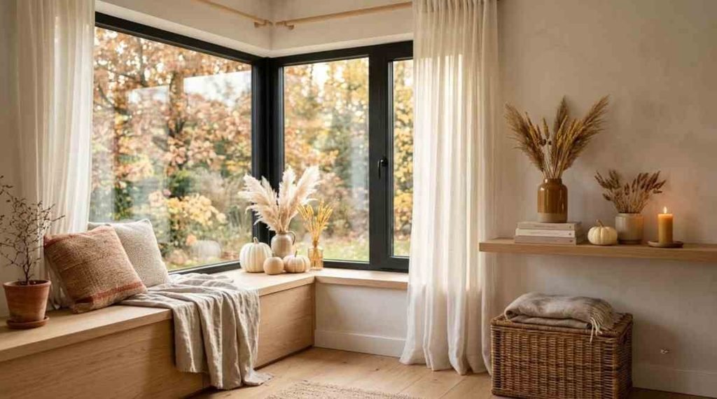 Fall Window Shelf Styling