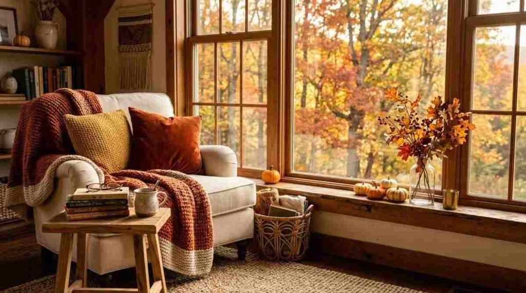 Cozy Reading Nook by the  Window