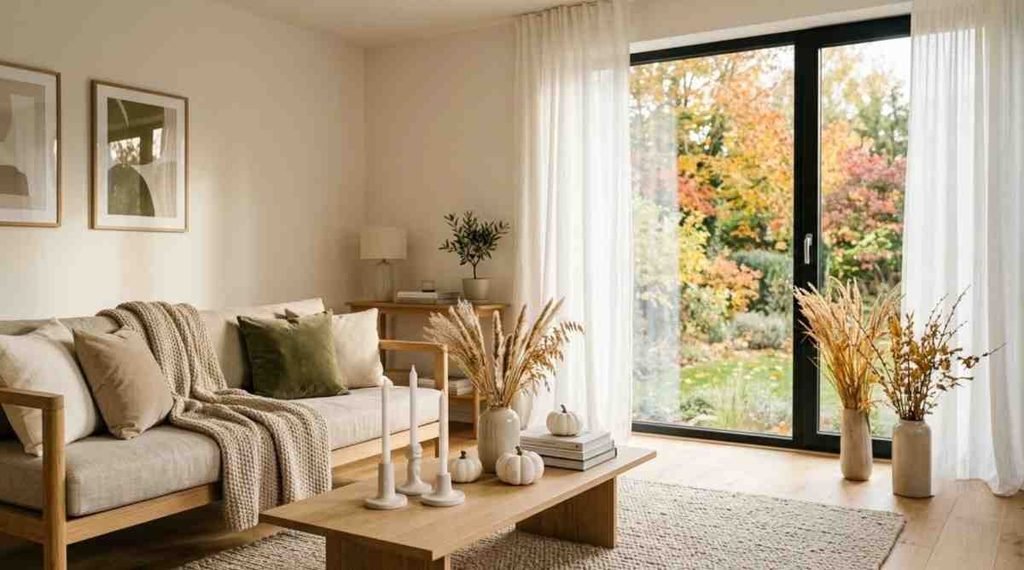 Scandinavian Minimalist Fall Window