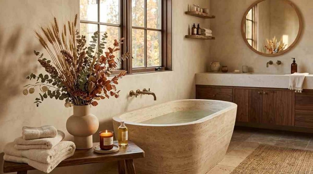 Add a Soft Autumn Bath Mat