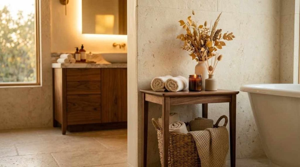 Create a Little Fall Spa Corner