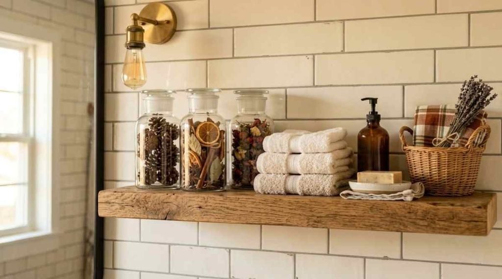 Fall Apothecary Jars with Natural Autumn Touches