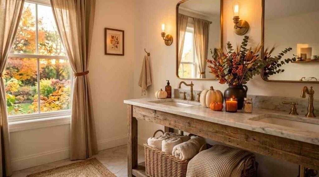 Thanksgiving - Inspired Cozy Bathroom Decor