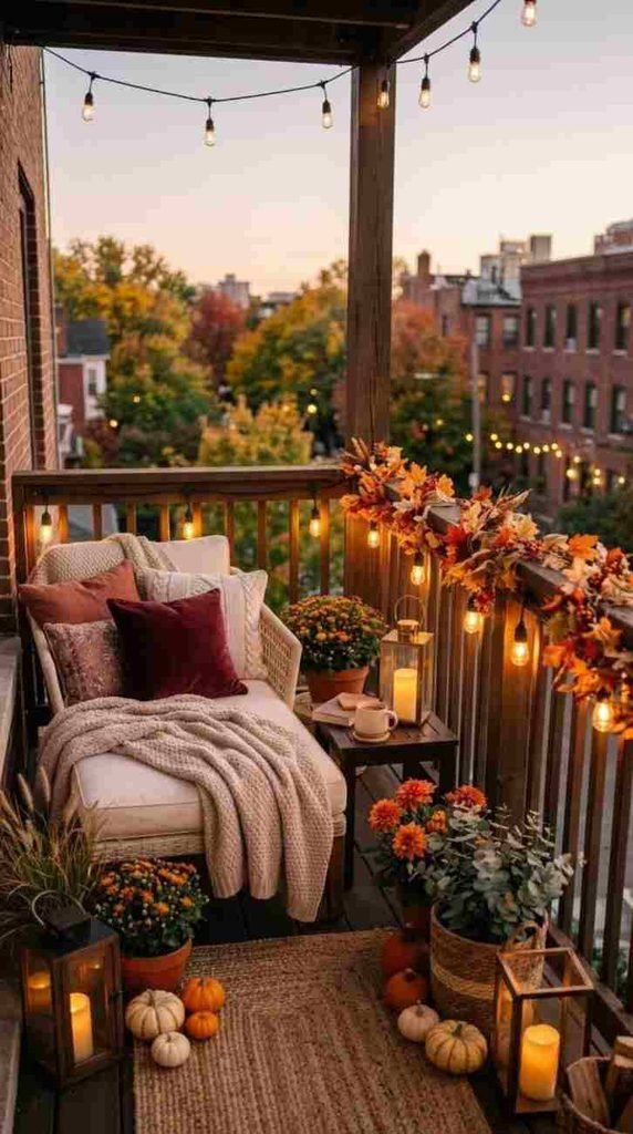 Romantic Autumn Balcony