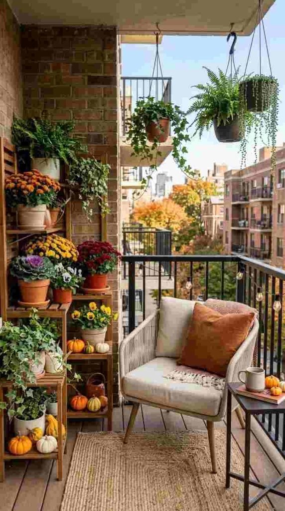 Small Balcony With Vertical Decor