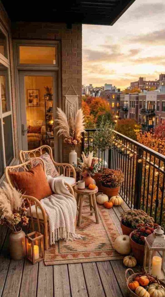 Boho Fall Balcony
