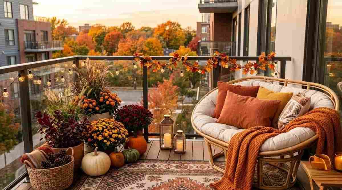 Cozy Fall Balcony decor Ideas