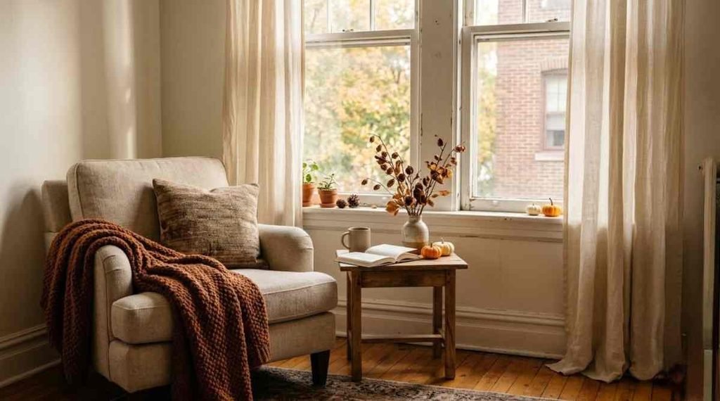 Turn a Window Corner Into an October Nook