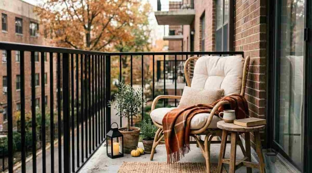 Small Balcony Reading Nook