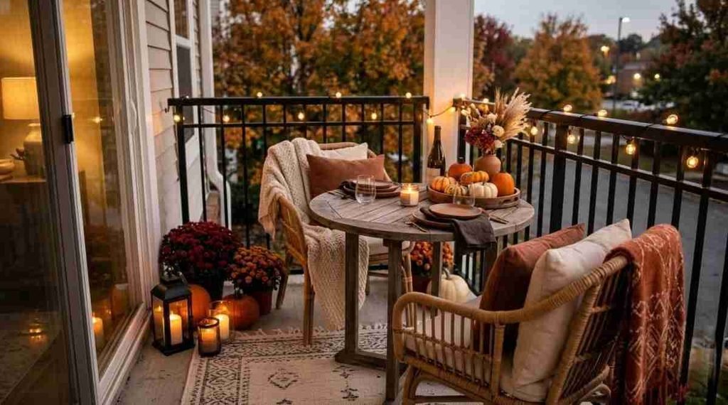 Cozy Balcony Dining Spot