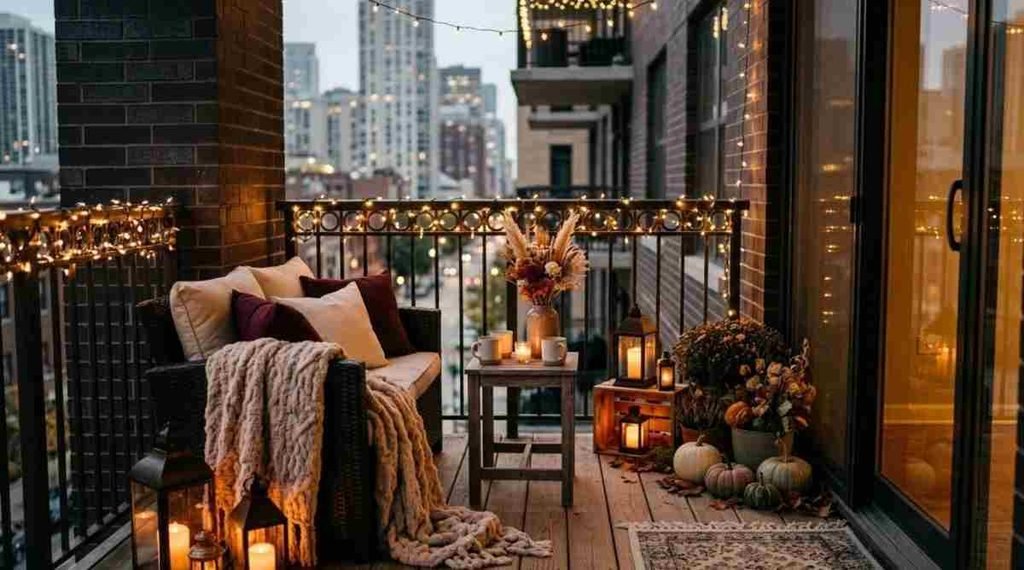 Romantic Candlelight Balcony