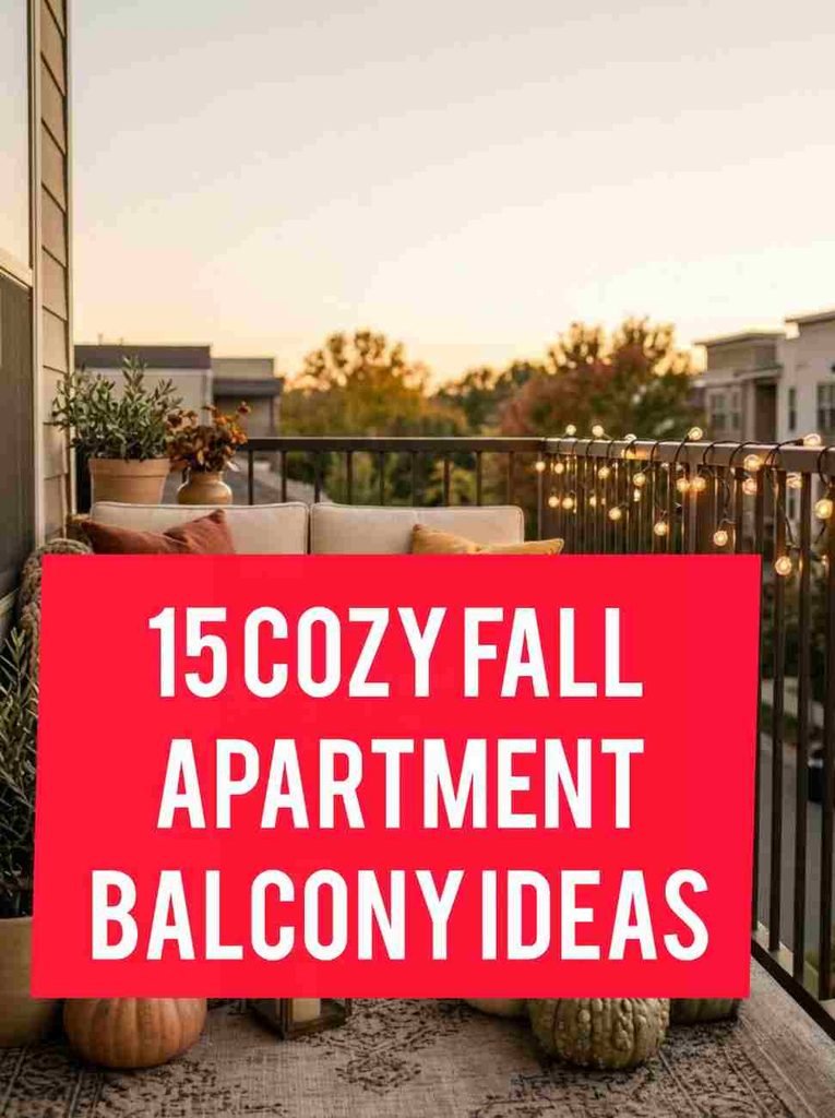 Cozy Fall Apartment Balcony Ideas