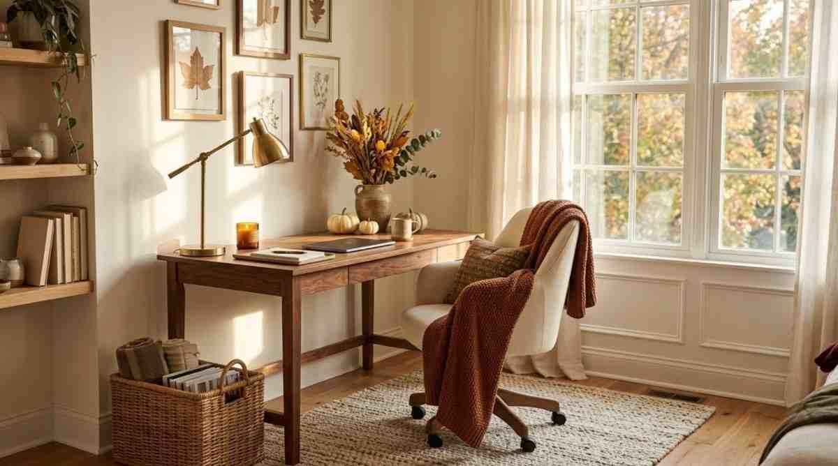 Cozy Fall Home Office Decor