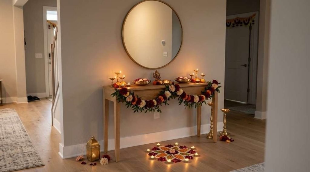 Elegant Diwali Entryway Decor
