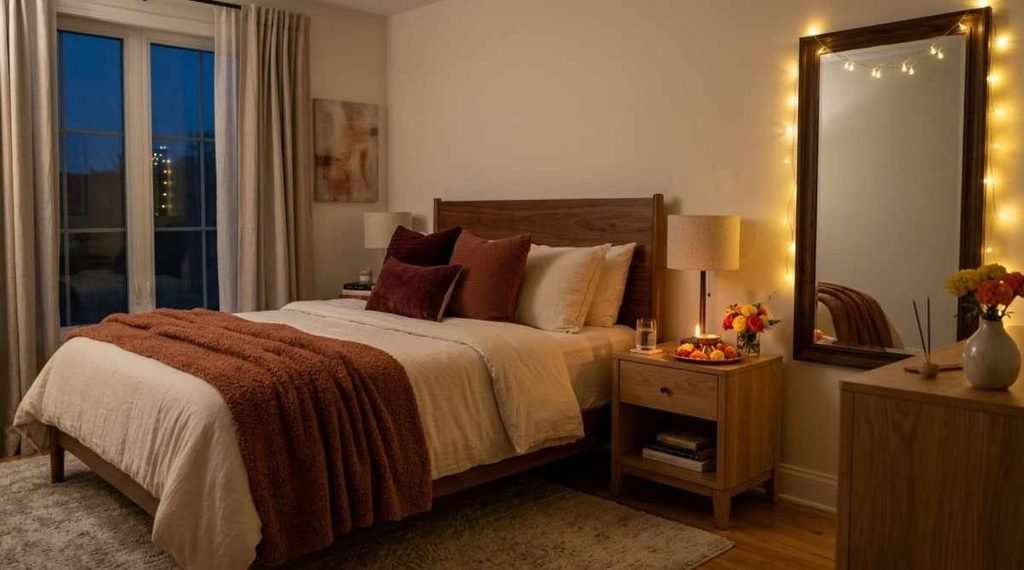 Cozy Diwali Bedroom Accents
