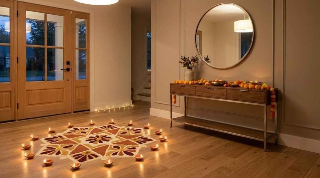 Modern Rangoli for an American Home