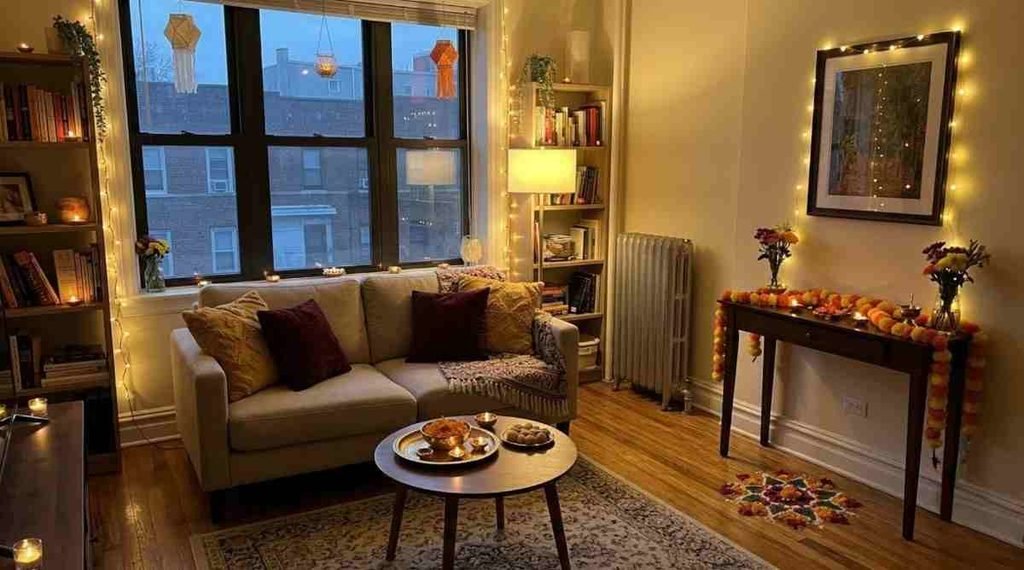 Small Apartment Diwali Decor