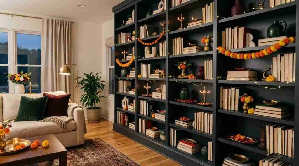 Style a Festive Bookshelf