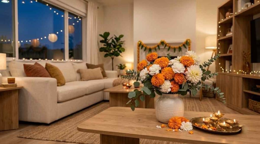 Decorate With Fresh Flowers and Greenery