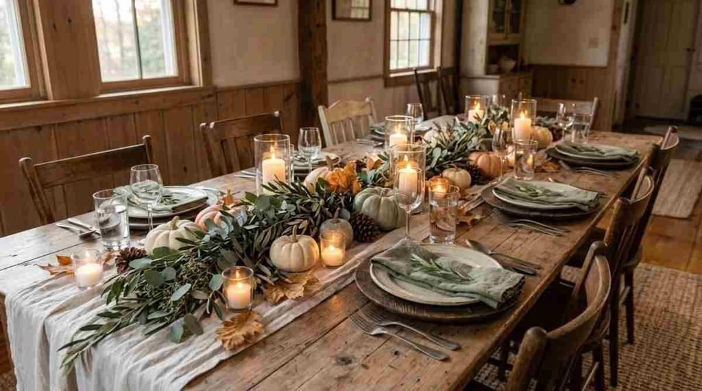 Rustic Wood and Natural Greenery